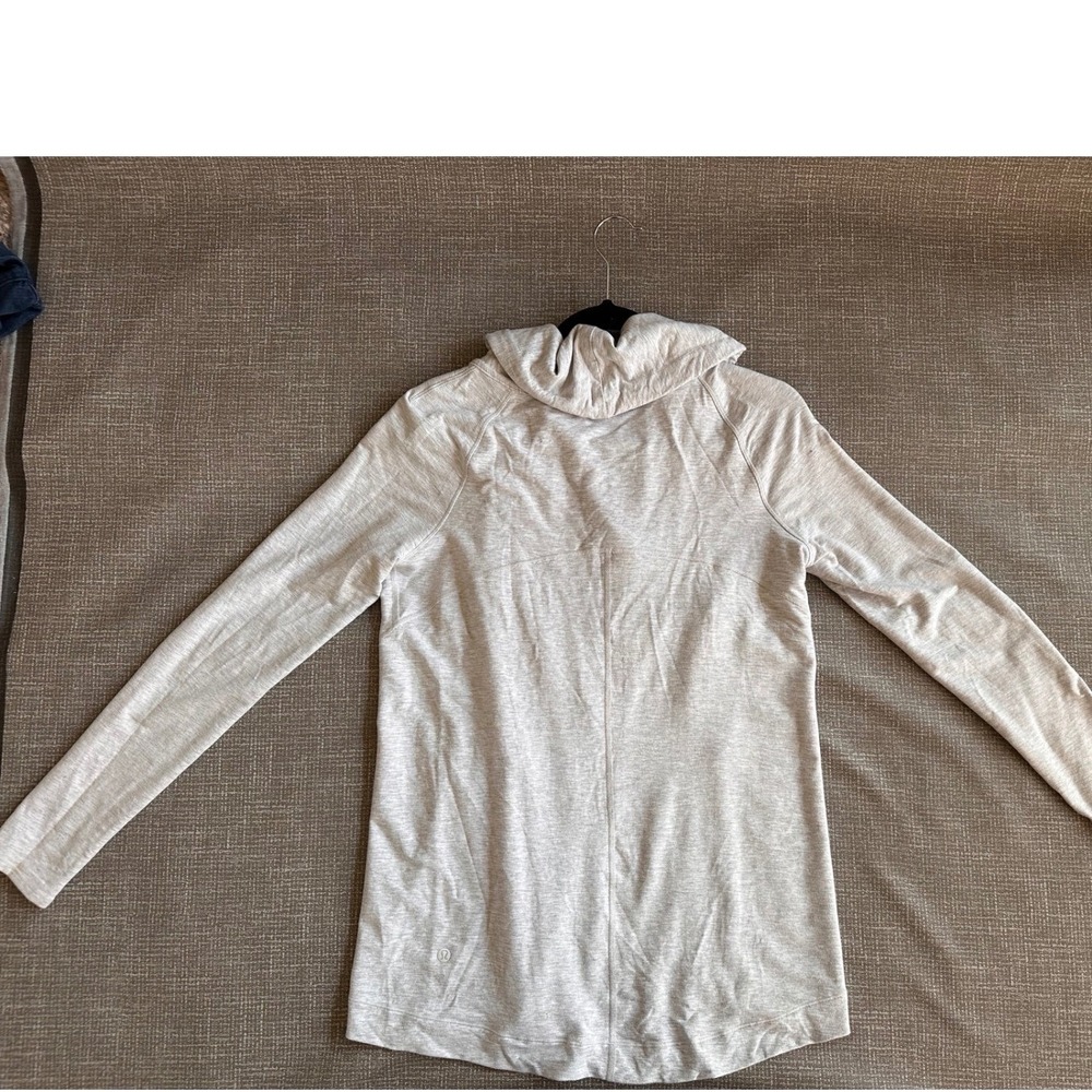 Lululemon Kanto Catch Me Jacket Heathered Grey Asymmetric Zip Size 6 W4AZ6S - Picture 2 of 13